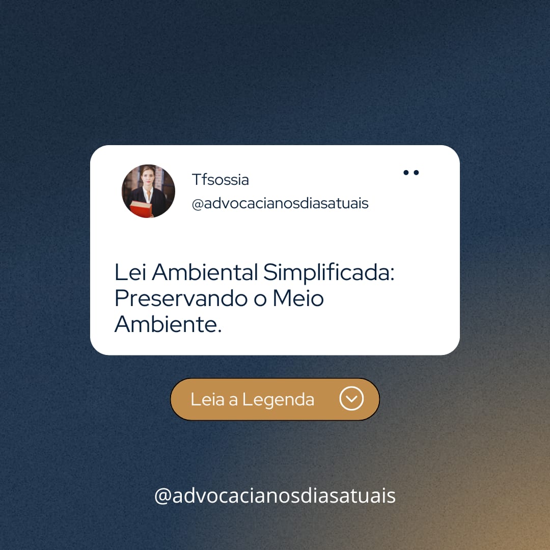 Leia mais sobre o artigo Olho no Lance: A Importância da Legislação Ambiental na Preservação do Meio Ambiente: Um Compromisso Jurídico e Social